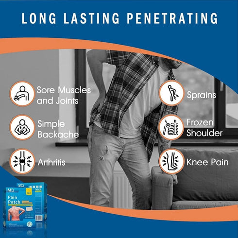 MQ Pain Patches, 60 Count Herbal Heat Patches for Back, Knee Pain Patches Warming Herbal Plaster, Pain Patches for Back Knee Neck Shoulder Pain...